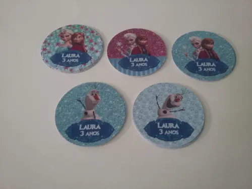 Rótulo Água Ouro Fino Frozen