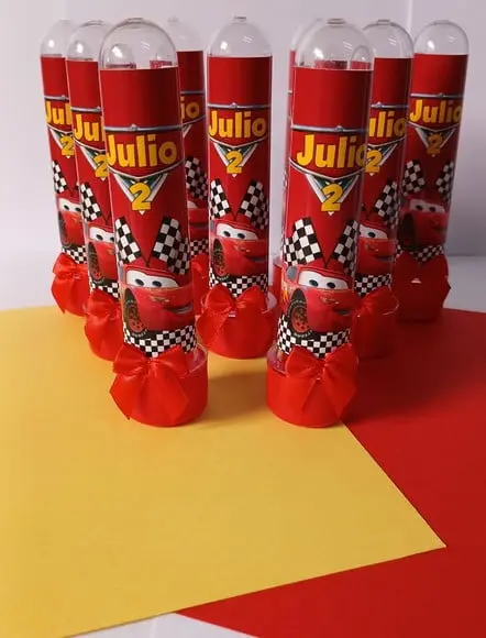 Tubetes Personalizados Tema Carros Disney