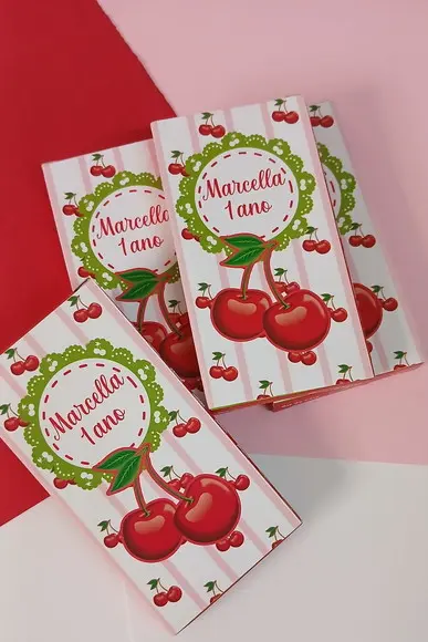 Giz de Cera Personalizado Cerejinha