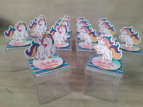 Caixinha de Acrílico Personalizada - Unicórnio
