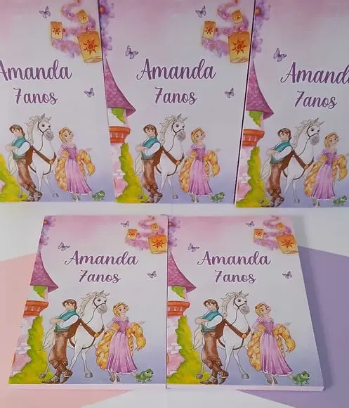Caixas para Lousa Mágica Lcd Personalizada- Rapunzel Enrolad