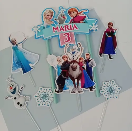 Topo de Bolo/cake Topper Frozen
