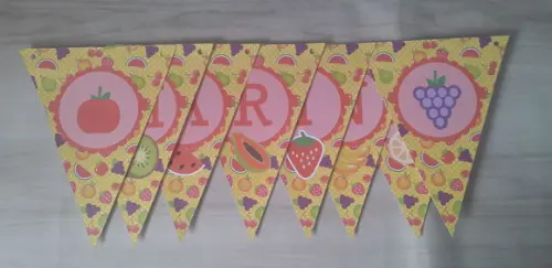 Bandeirolas Pequenas Frutinhas