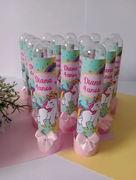 Tubetes Personalizados Unicórnio