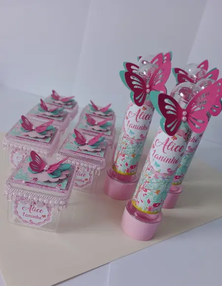 Kit Personalizado Jardim das Borboletas 20 Peças