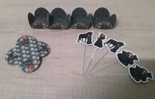 Kit Festa Toppers e Forminhas para Doces Princesa Valente