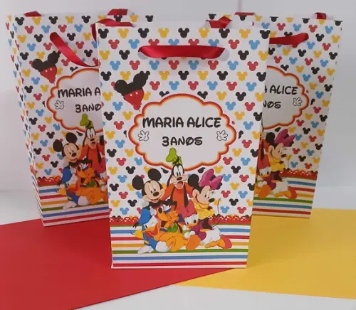 Sacola Personalizada Turma do Mickey