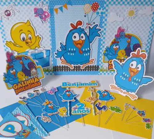 Kit Festa Só Um Bolinho Galinha Pintadinha 2