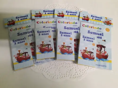 Kit Livrinho para Colorir Arca de Noé