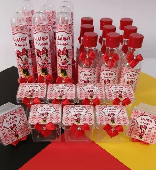 Kit Personalizado Minnie Vermelha 30 Peças