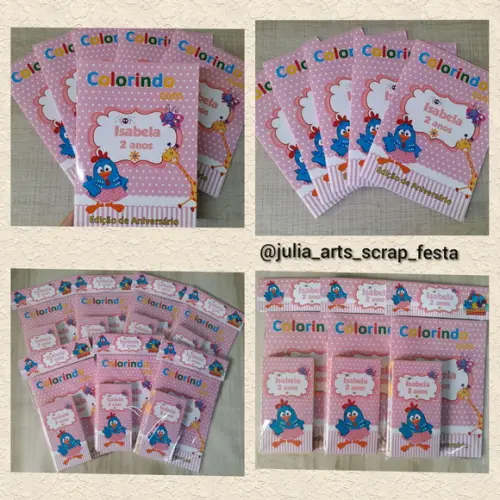 Kit Livrinho para Colorir - Galinha Pintadinha