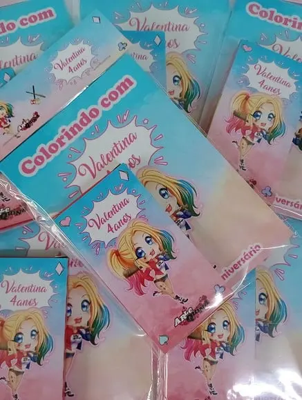 Kit Livrinho para Colorir -arlequina 2