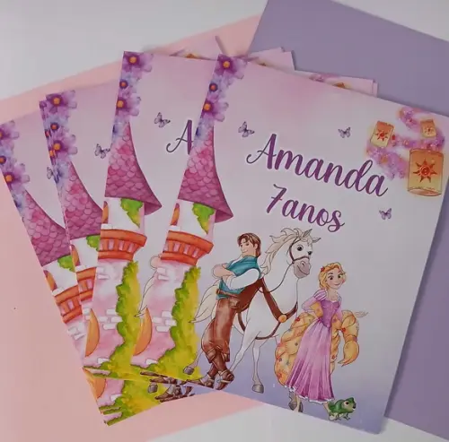 Rótulos Adesivos para Lousa Mágica -tablet Princesa Rapunzel