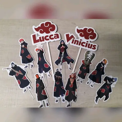 TOPO DE BOLO AKATSUKI