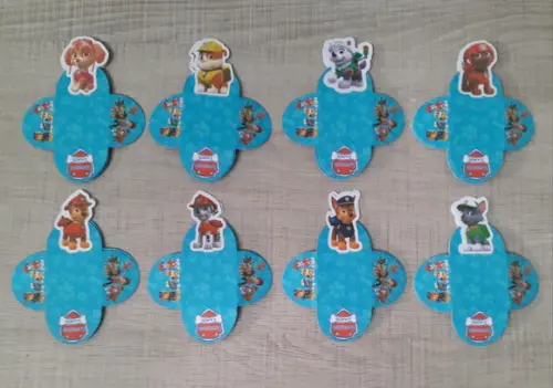 Kit Festa Toppers e Forminhas para doces Patrulha Canina