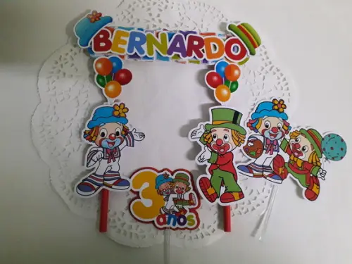 Topo de Bolo/cake Topper Patati Patatá