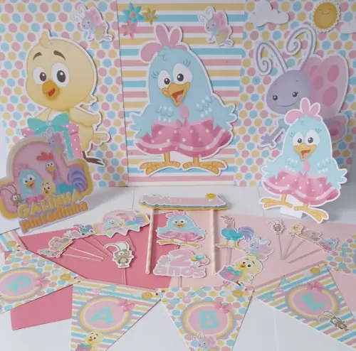 Kit Festa Só Um Bolinho Galinha Pintadinha Candy Color -4