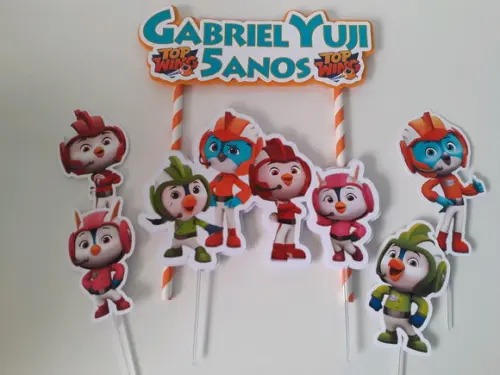 Topo de Bolo/Cake Topper Top Wing