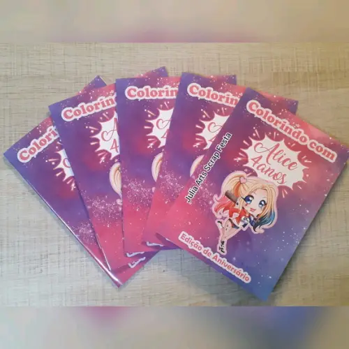 Kit Livrinho para Colorir -arlequina