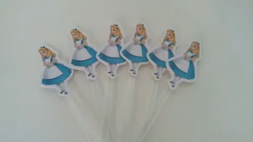 Toppers Para Docinhos Alice no País das Maravilhas