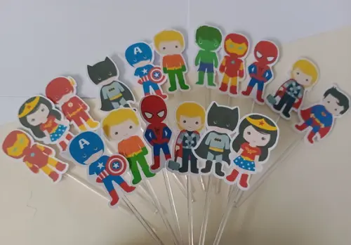 Topper para Docinhos- Super Heróis
