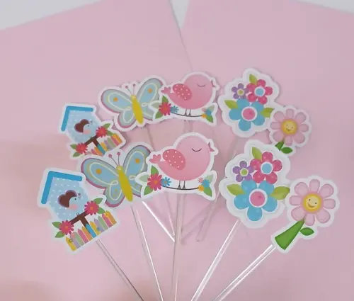 Toppers para Docinhos Jardim Encantado