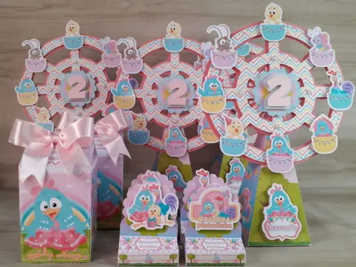 Kit Festa 20 Peças Galinha Pintadinha Candy Color