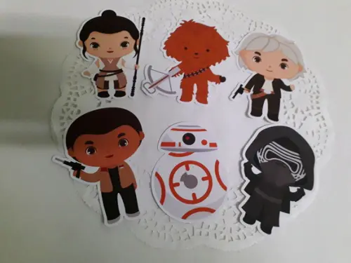 Apliques para Tubetes Star Wars Cute