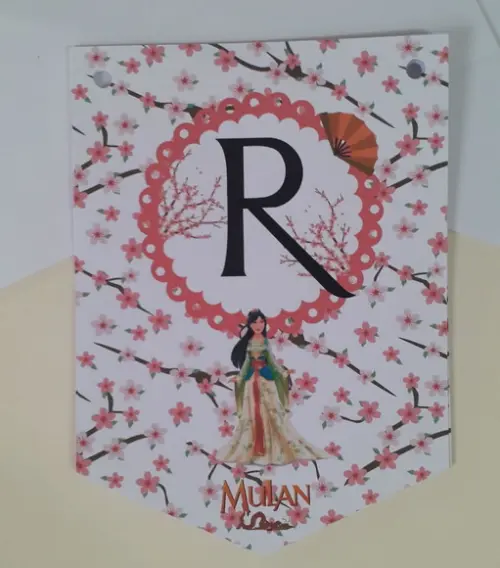 Bandeirolas Princesa Mulan