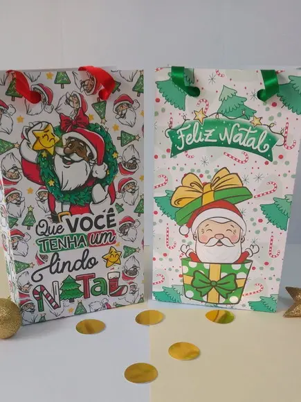 Sacolinhas Personalizadas de Natal 3 - Atenção ao Prazo