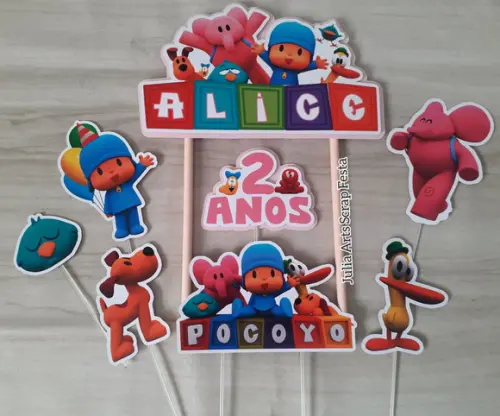 Topo de Bolo/Cake Topper Pocoyo 2