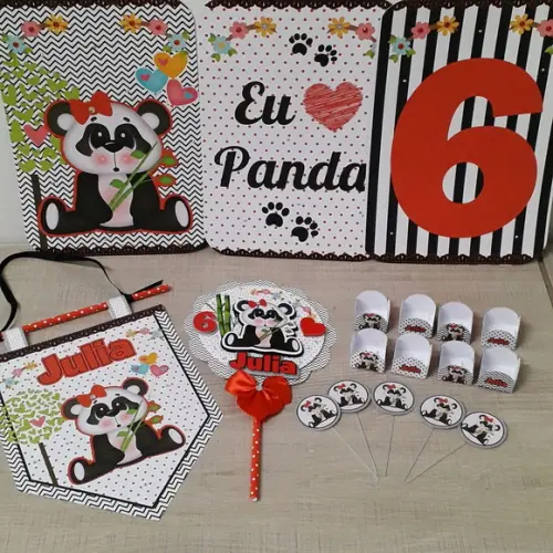Kit Festa Só Um Bolinho Urso Panda