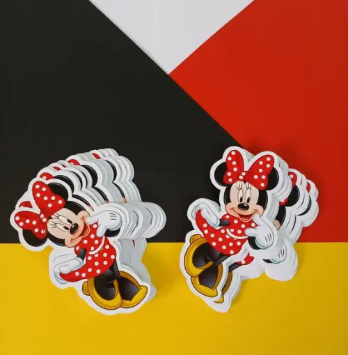 40 Apliques para Tubetes -minnie Vermelha