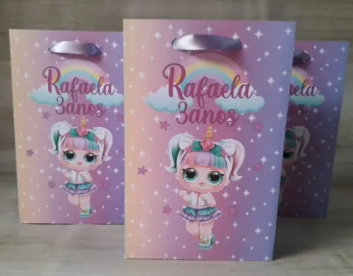 Sacolinha Personalizada Lol Unicórnio 2