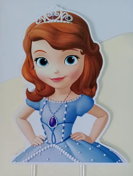 Topo de Bolo-busto Princesa Sofia