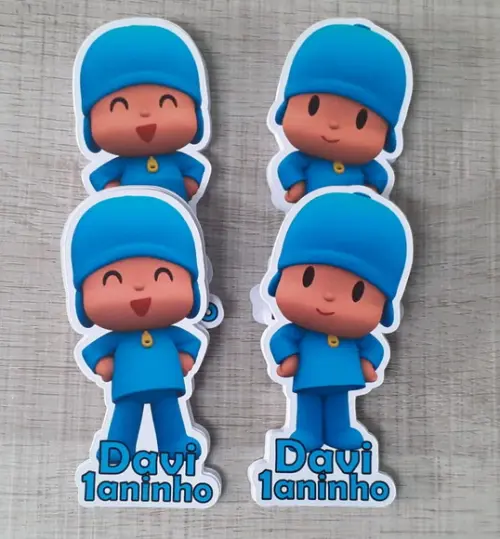 Apliques para Tubetes Pocoyo