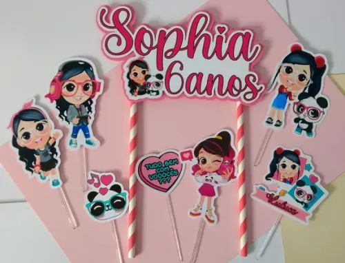 Topo de Bolo/cake Topper Luluca