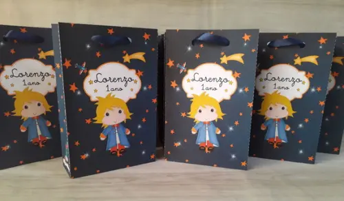 Sacolinha Personalizada Pequeno Príncipe- Leia a Descrição