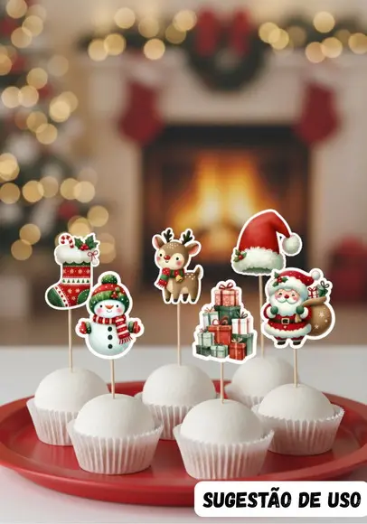Toppers para Docinhos Natal 2