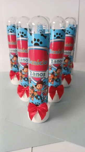 Tubetes Personalizados Patrulha Canina