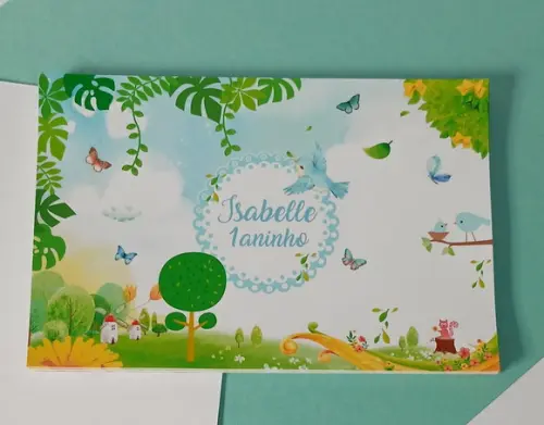 Rótulo Adesivo para Sacola Jardim Encantado 2
