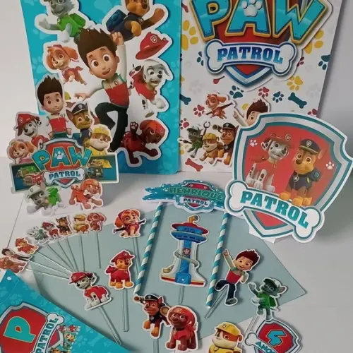 Kit Festa Só Um Bolinho Patrulha Canina - Personalizado
