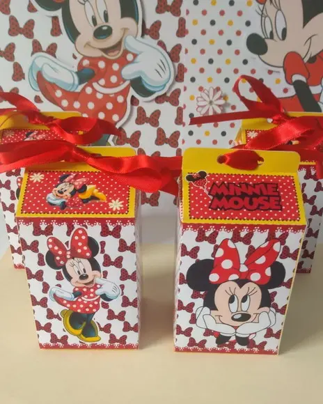 Caixa Milk Minnie Vermelha