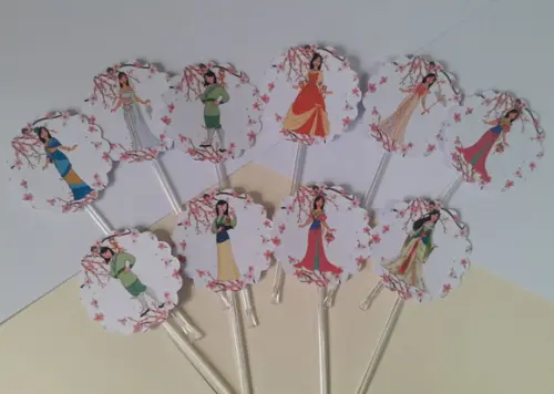 Toppers Para Docinhos Princesa Mulan