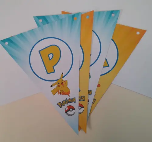 Bandeirolas Pequenas Pokémon