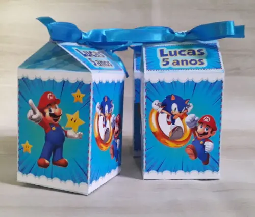 Caixa Milk Sonic e Marios