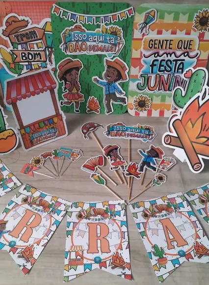 Kit Festa Só Um Bolinho Festa Junina 3 -leia a Descrição