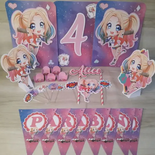 Kit Festa Só Um Bolinho Arlequina 3