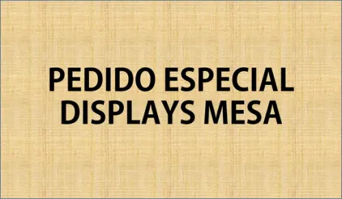 Displays para mesa feito em papel