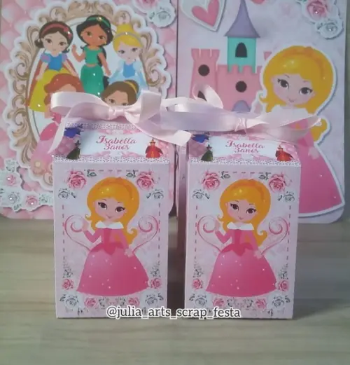 Caixa Milk - Princesas da Disney Cute